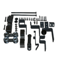 Square Track Hardware Kit- Painted